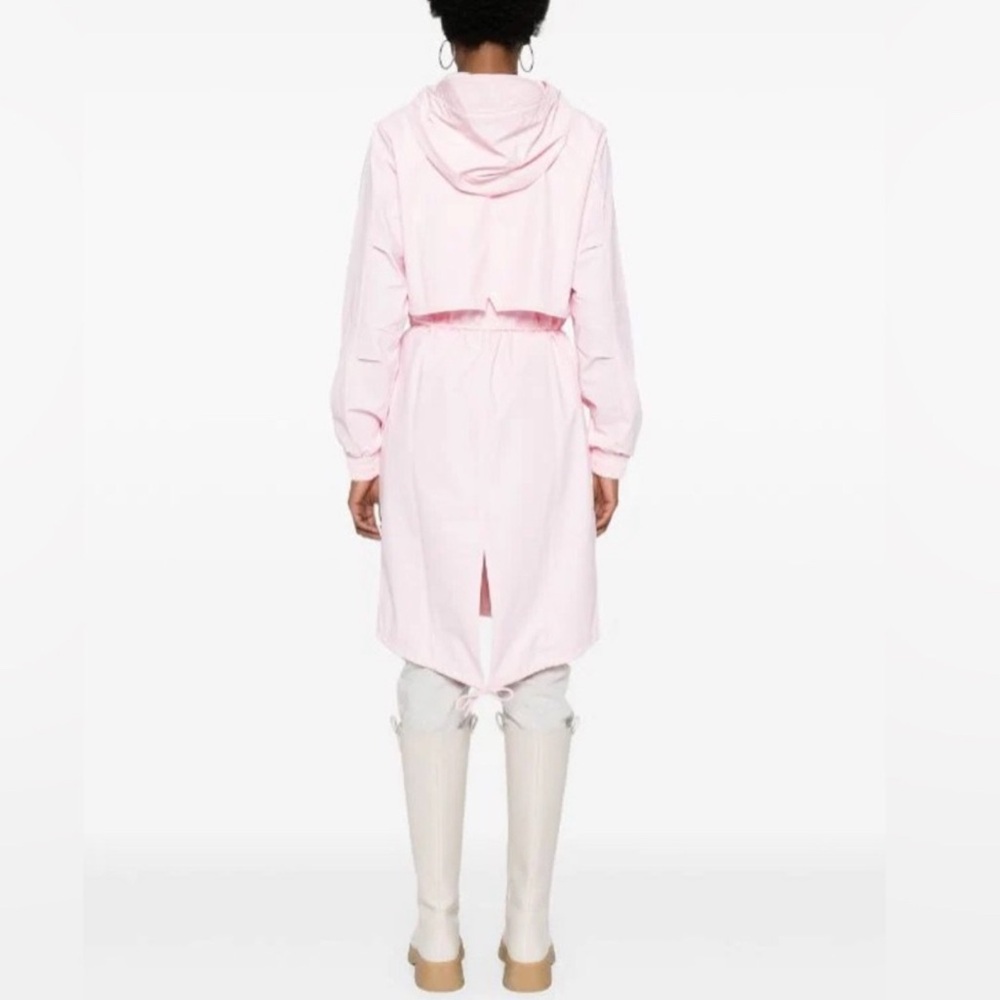 Rains Women’s String Parka Jacket in Candy - Picture 4 of 7